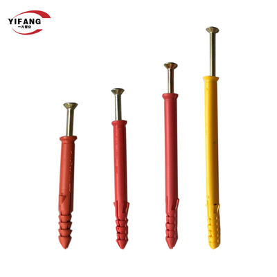 High Performance PE PP Plastic Expansion Anchor With Plastic Core Steel Nail wall anchor