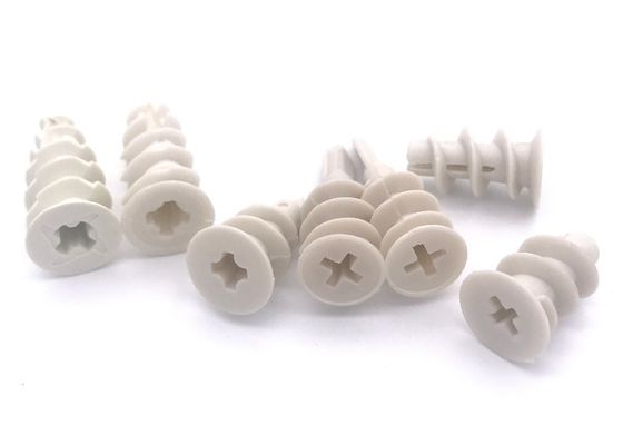 Pom μόνη εξωτερική διάμετρος αρσενηκού σπειρώματος αγκύρων τοίχων διατρήσεων κοίλη 10x33mm πλαστική