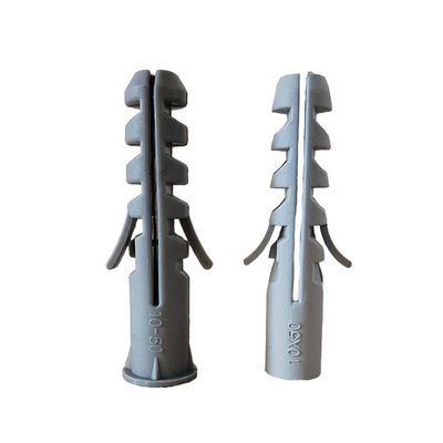 8*40mm πλαστικό επέκτασης βούλωμα τοίχων αγκύρων γκρίζο άκαμπτο